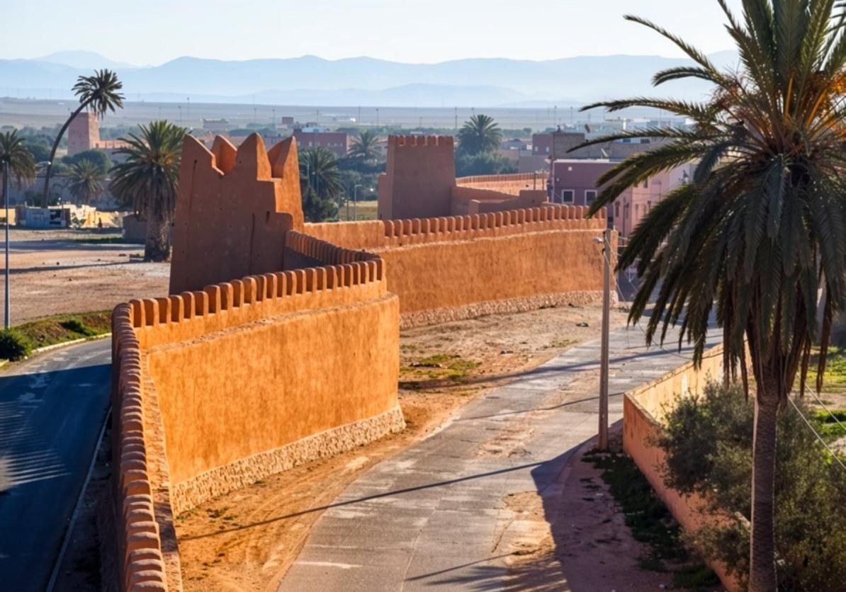 Remparts ocre de la médina de Tiznit